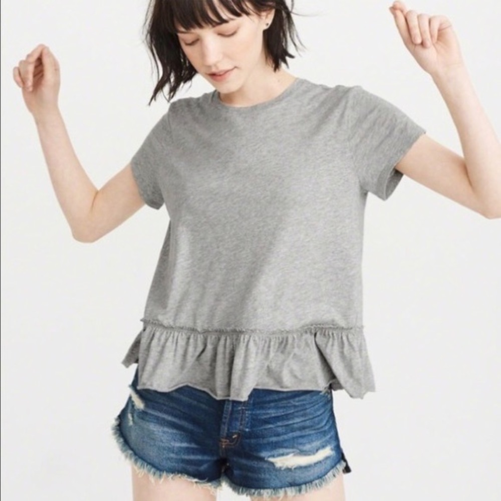 Abercrombie & Fitch Peplum Tee